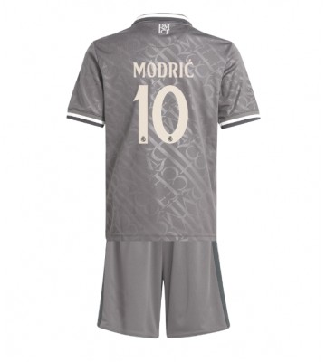 Real Madrid Luka Modric #10 Tredje Kläder Barn 2024-25 Kortärmad (+ Korta byxor)